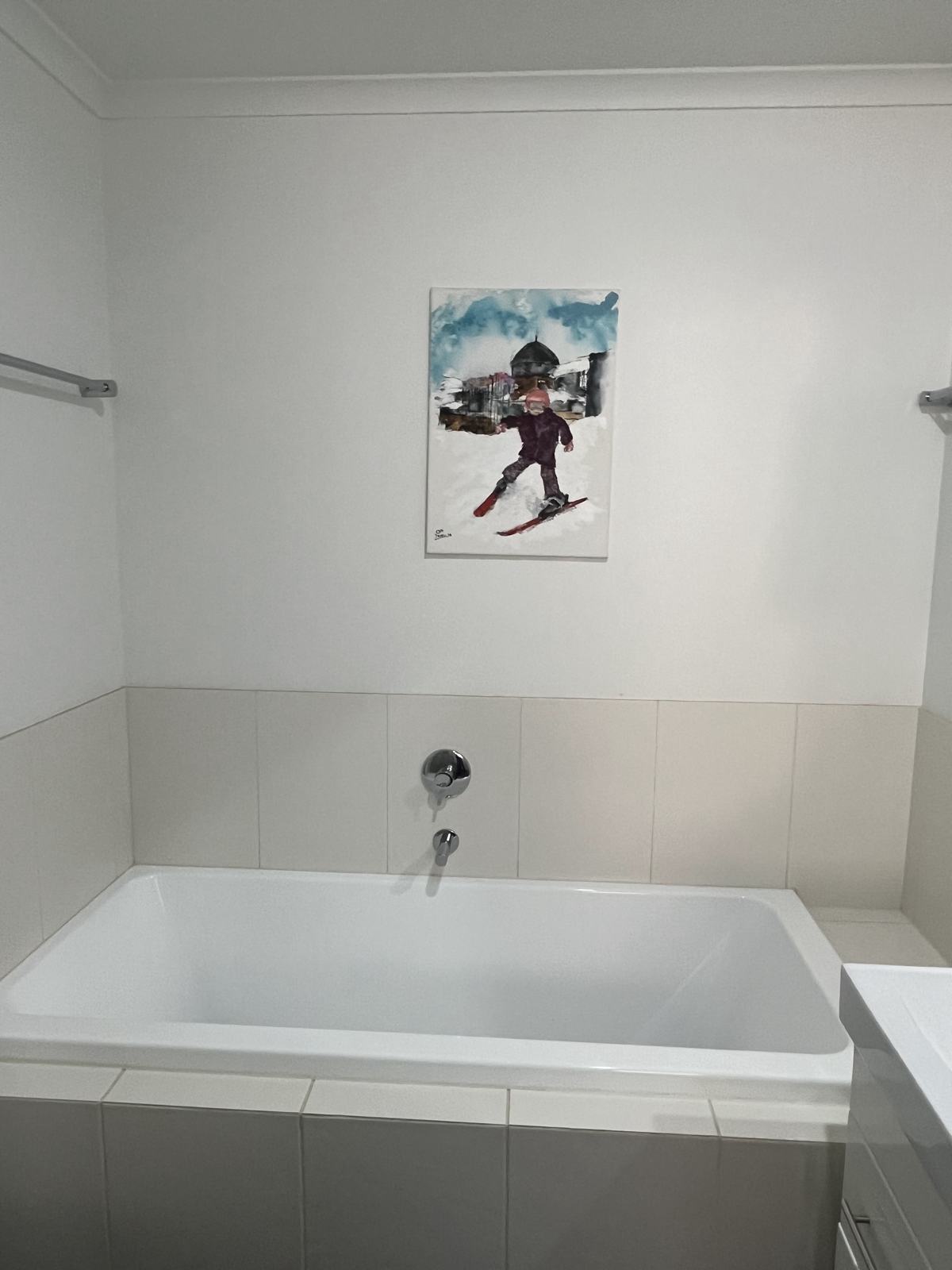 Main bathroom with deep bath